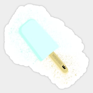 Sea Salt Ice Cream Glitter Paint Splatter Sticker